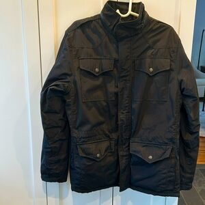 I Spiewak and Sons Meade Field Jacket Mens L Black Thinsulate Military Hooded